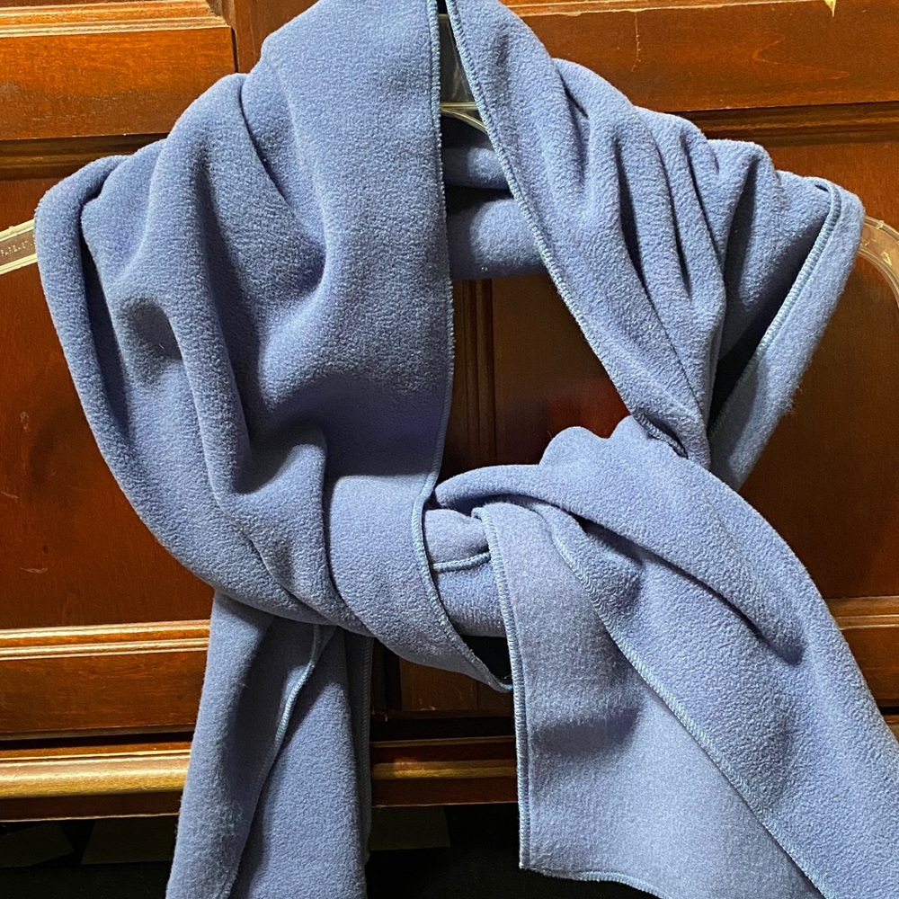 Ulla Popken Blue purple Fleece 64” long x 12” wide scarf